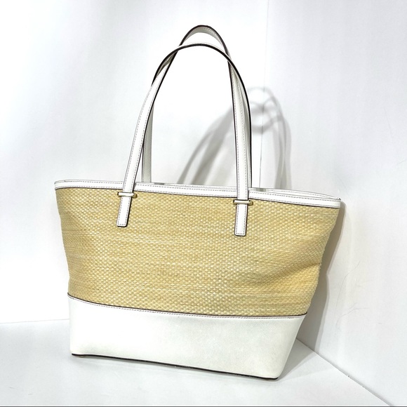 Kate Spade ♠️ Cedar Street Straw Mini Harmony Daisy Satchel - Picture 4 of 16